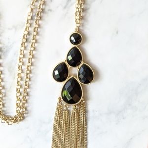 🦄BUY 2 GET 2 FREE! Gold and black long necklace